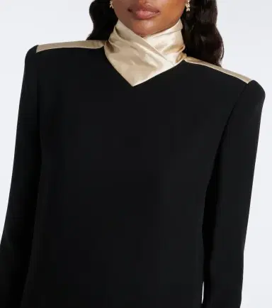 Valentino Cady Couture satin-trimmed minidress | Thumbnail 4 Valentino Cady Couture satin-trimmed minidress | Thumbnail 4