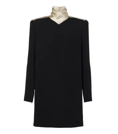 Valentino Cady Couture satin-trimmed minidress | Thumbnail 1 Valentino Cady Couture satin-trimmed minidress | Thumbnail 1