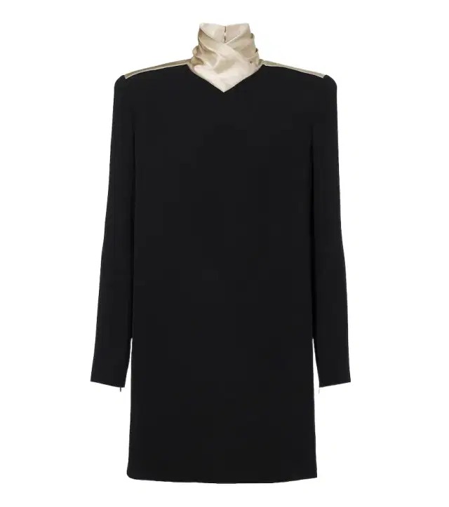 Valentino Cady Couture satin-trimmed minidress