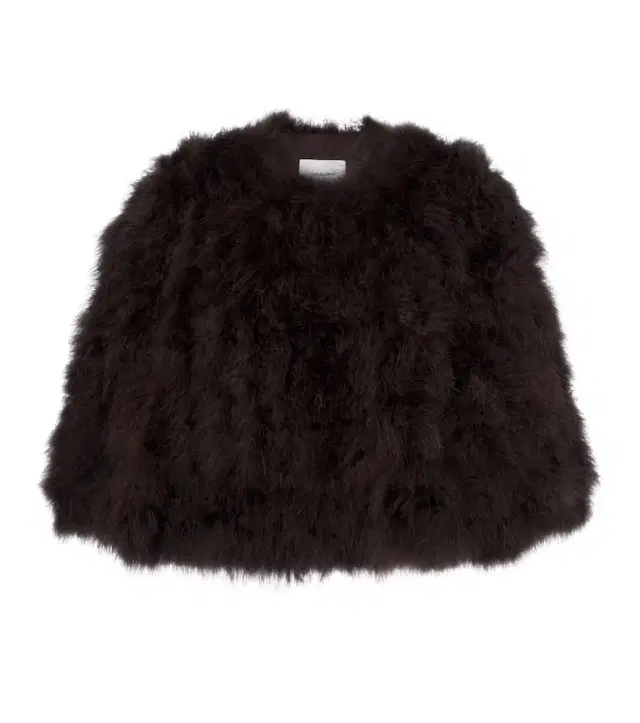 Cropped feather jacket