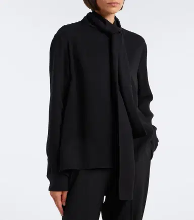 Balenciaga Silk and wool blouse | Thumbnail 5 Balenciaga Silk and wool blouse | Thumbnail 5