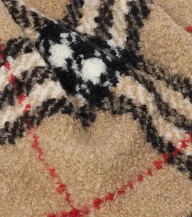 Burberry Check alpaca and wool bouclé scarf | Thumbnail 2