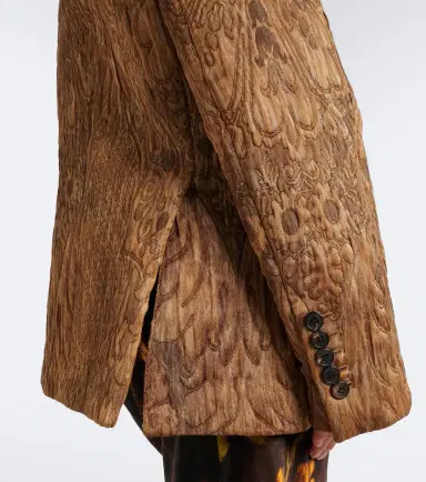 Dries Van Noten Jacquard double-breasted jacket | Thumbnail 4