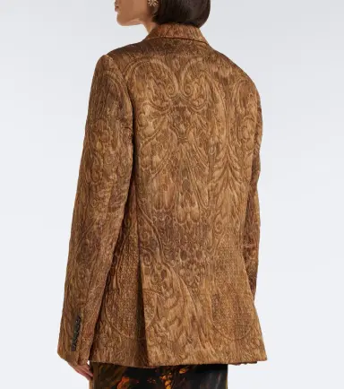 Dries Van Noten Jacquard double-breasted jacket | Thumbnail 5