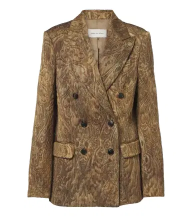 Dries Van Noten Jacquard double-breasted jacket | Thumbnail 1