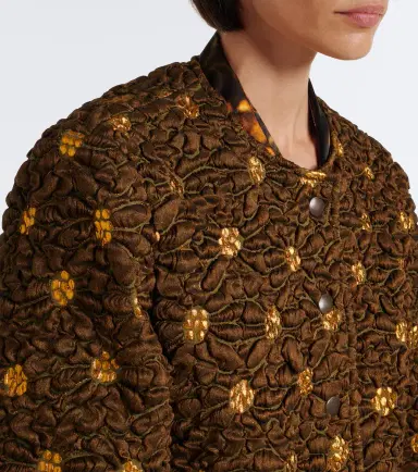 Dries Van Noten Embellished floral cloqué jacket | Thumbnail 4