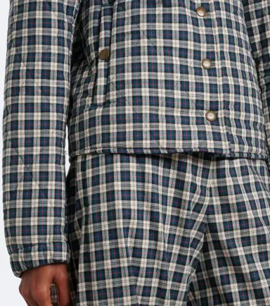 Dries Van Noten Checked quilted cotton-blend jacket | Thumbnail 6