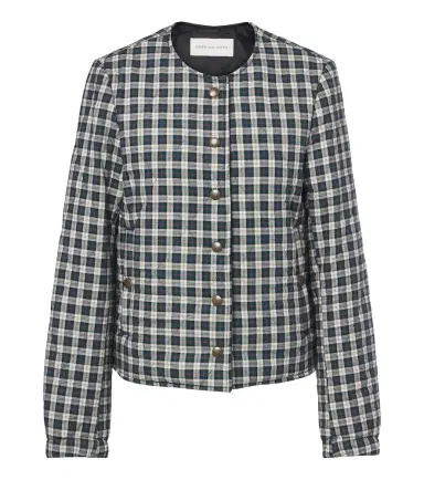 Dries Van Noten Checked quilted cotton-blend jacket | Thumbnail 1