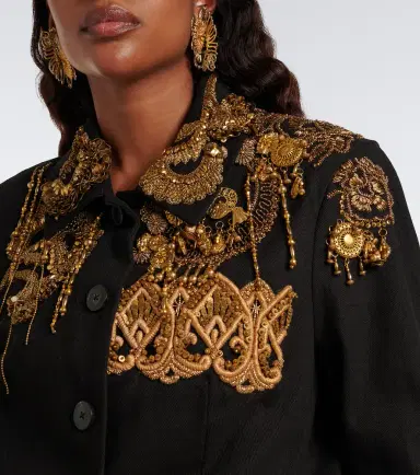 Dries Van Noten Embellished cotton jacket | Thumbnail 3