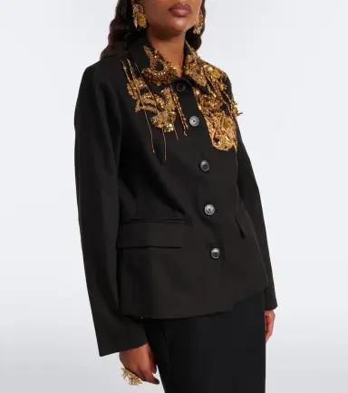 Dries Van Noten Embellished cotton jacket | Thumbnail 6