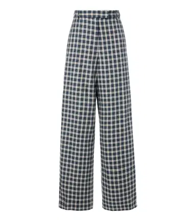 Dries Van Noten Checked cotton flannel wide-leg pants | Thumbnail 1