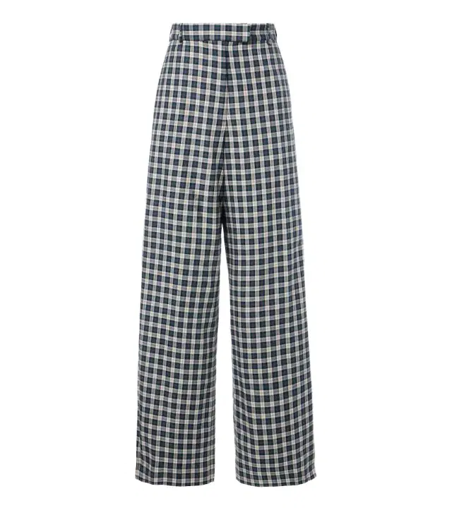 Dries Van Noten Checked cotton flannel wide-leg pants