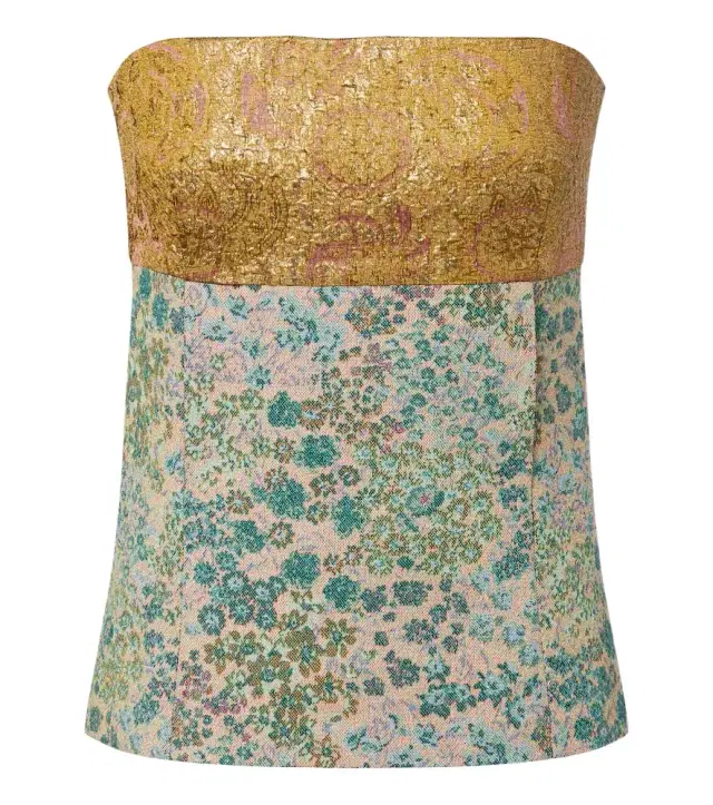 Dries Van Noten Jacquard bustier