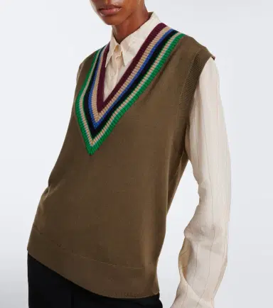 Dries Van Noten Virgin wool sweater vest | Thumbnail 2