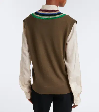 Dries Van Noten Virgin wool sweater vest | Thumbnail 4