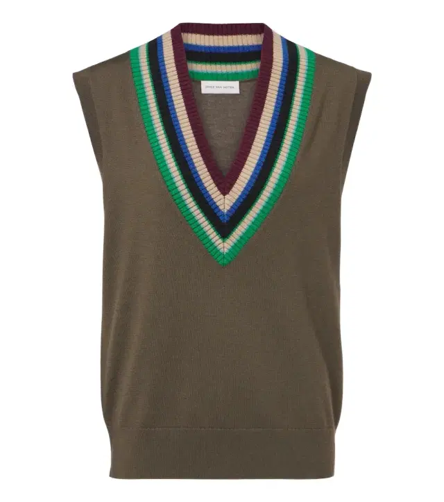 Dries Van Noten Virgin wool sweater vest