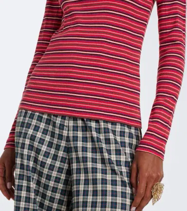 Dries Van Noten Striped cotton-blend turtleneck sweater | Thumbnail 4