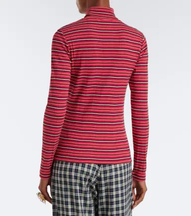 Dries Van Noten Striped cotton-blend turtleneck sweater | Thumbnail 5