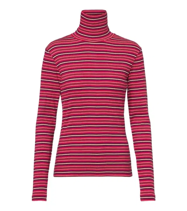 Dries Van Noten Striped cotton-blend turtleneck sweater