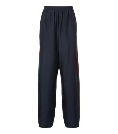 Gucci Web Stripe silk track pants | Thumbnail 1 Gucci Web Stripe silk track pants | Thumbnail 1
