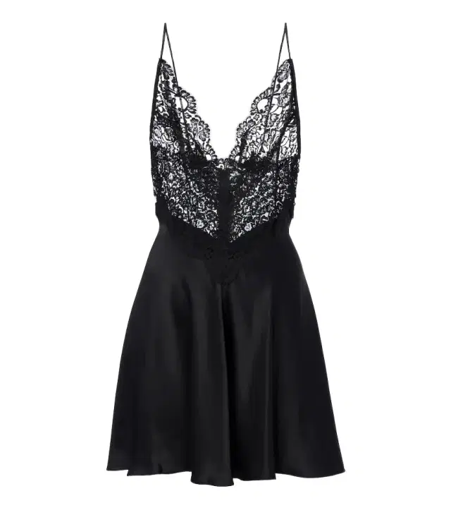Rodarte Lace and silk satin minidress