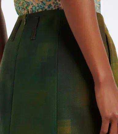 Dries Van Noten Printed cotton canvas midi skirt | Thumbnail 3