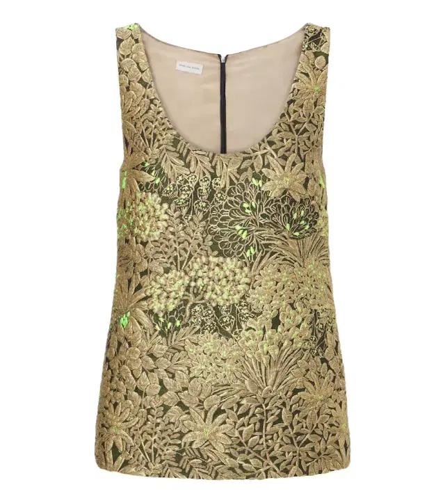 Dries Van Noten Floral jacquard top