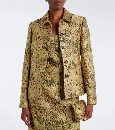 Dries Van Noten Floral jacquard jacket | Thumbnail 4