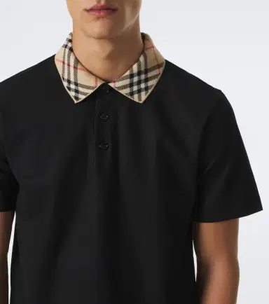 Burberry Check cotton piqué polo shirt | Thumbnail 2 Burberry Check cotton piqué polo shirt | Thumbnail 2