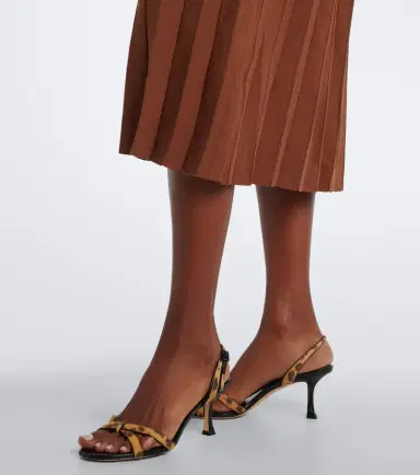 Staud Elyse knitted pleated midi dress | Thumbnail 3