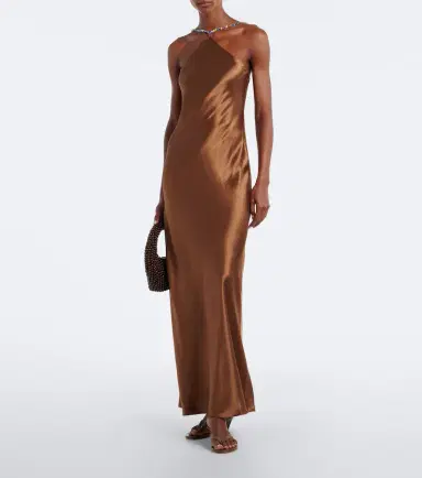 Staud Cedence beaded satin slip dress | Thumbnail 3