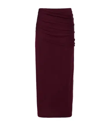 Staud Wilma ruched wool maxi skirt | Thumbnail 1