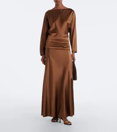 Staud Freda silk-blend satin cocktail dress | Thumbnail 2