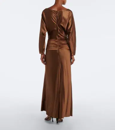 Staud Freda silk-blend satin cocktail dress | Thumbnail 6