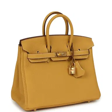 HERMÈS Hermes Birkin 25 Curry Togo Gold Hardware | Thumbnail 2 HERMÈS Hermes Birkin 25 Curry Togo Gold Hardware | Thumbnail 2