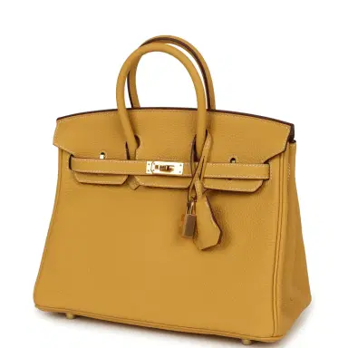HERMÈS Hermes Birkin 25 Curry Togo Gold Hardware | Thumbnail 5 HERMÈS Hermes Birkin 25 Curry Togo Gold Hardware | Thumbnail 5