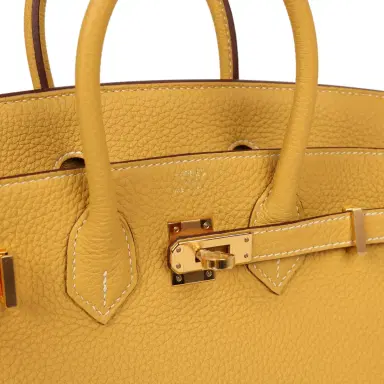 HERMÈS Hermes Birkin 25 Curry Togo Gold Hardware | Thumbnail 7 HERMÈS Hermes Birkin 25 Curry Togo Gold Hardware | Thumbnail 7