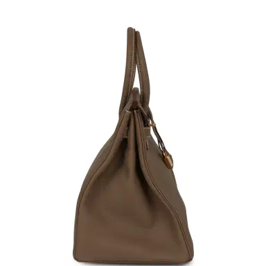 HERMÈS Hermes Birkin 35 Etoupe Togo Gold Hardware | Thumbnail 3 HERMÈS Hermes Birkin 35 Etoupe Togo Gold Hardware | Thumbnail 3