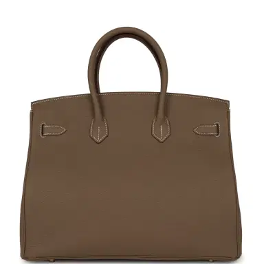HERMÈS Hermes Birkin 35 Etoupe Togo Gold Hardware | Thumbnail 4 HERMÈS Hermes Birkin 35 Etoupe Togo Gold Hardware | Thumbnail 4