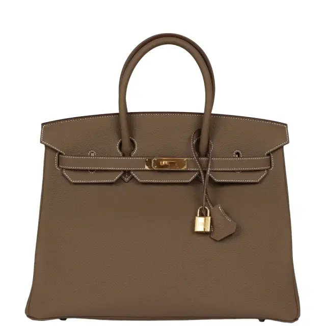 HERMÈS Hermes Birkin 35 Etoupe Togo Gold Hardware