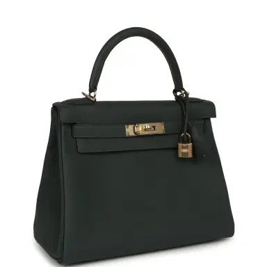 HERMÈS Hermes Kelly Retourne 28 Vert Mangrove Togo Permabrass Hardware | Thumbnail 2 HERMÈS Hermes Kelly Retourne 28 Vert Mangrove Togo Permabrass Hardware | Thumbnail 2