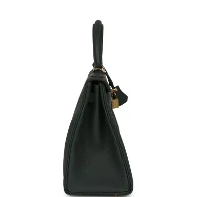 HERMÈS Hermes Kelly Retourne 28 Vert Mangrove Togo Permabrass Hardware | Thumbnail 3 HERMÈS Hermes Kelly Retourne 28 Vert Mangrove Togo Permabrass Hardware | Thumbnail 3