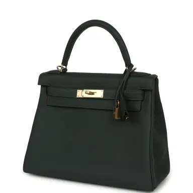 HERMÈS Hermes Kelly Retourne 28 Vert Mangrove Togo Permabrass Hardware | Thumbnail 5 HERMÈS Hermes Kelly Retourne 28 Vert Mangrove Togo Permabrass Hardware | Thumbnail 5