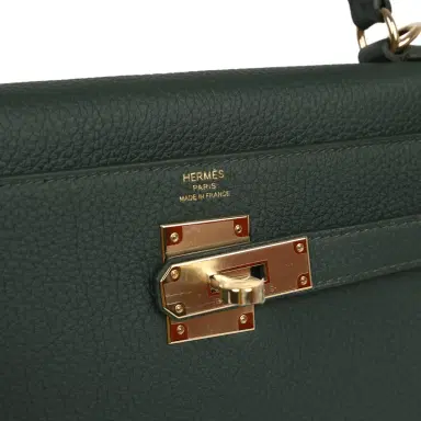 HERMÈS Hermes Kelly Retourne 28 Vert Mangrove Togo Permabrass Hardware | Thumbnail 7 HERMÈS Hermes Kelly Retourne 28 Vert Mangrove Togo Permabrass Hardware | Thumbnail 7