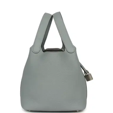 HERMÈS Hermes Picotin Lock 18 Gris Pantin Clemence Palladium Hardware | Thumbnail 3