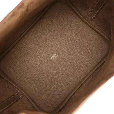 HERMÈS Hermes Picotin Lock 22 Etoupe Clemence Gold Hardware | Thumbnail 7 HERMÈS Hermes Picotin Lock 22 Etoupe Clemence Gold Hardware | Thumbnail 7