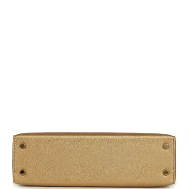 HERMÈS Reserved: Hermes Kelly Sellier 20 Dore Chevre Chamkilight Permabrass Hardware | Thumbnail 6