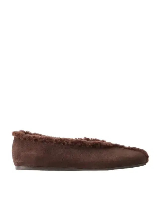 Ancient Greek Sandals Aeropi Shearling-trimmed Suede Ballet Flats