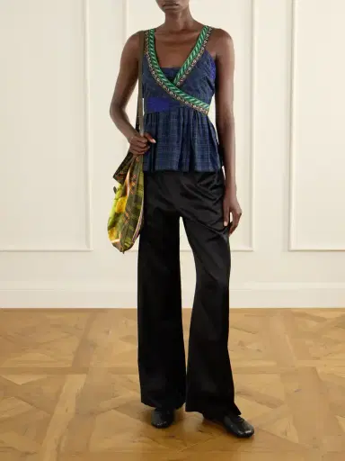 Dries Van Noten Puvis Wide-leg Satin Pants | Thumbnail 2