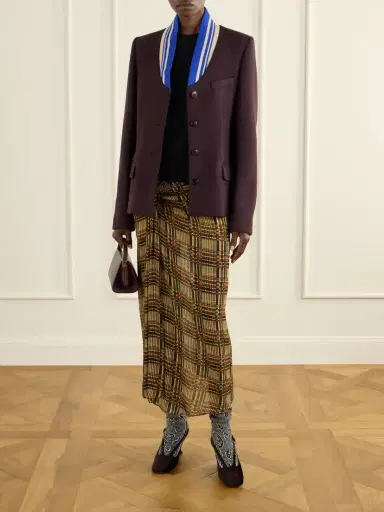 Dries Van Noten Striped Wool-blend Jacket | Thumbnail 2